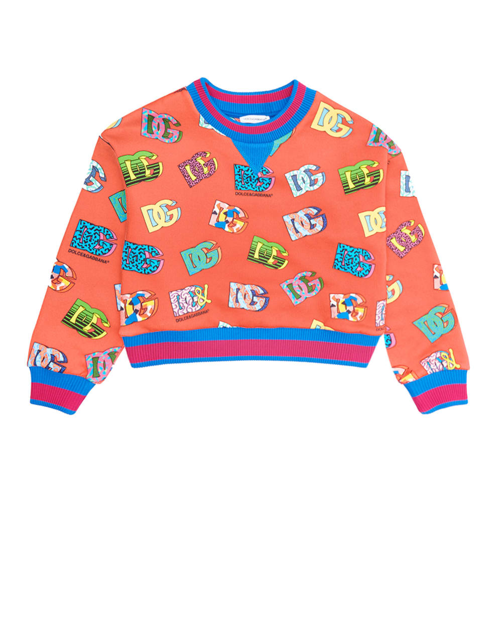 Свитшот Dolce&Gabbana Kids L5JW6E-G7CC3-S, розовый цвет • Купить в интернет-магазине Kameron