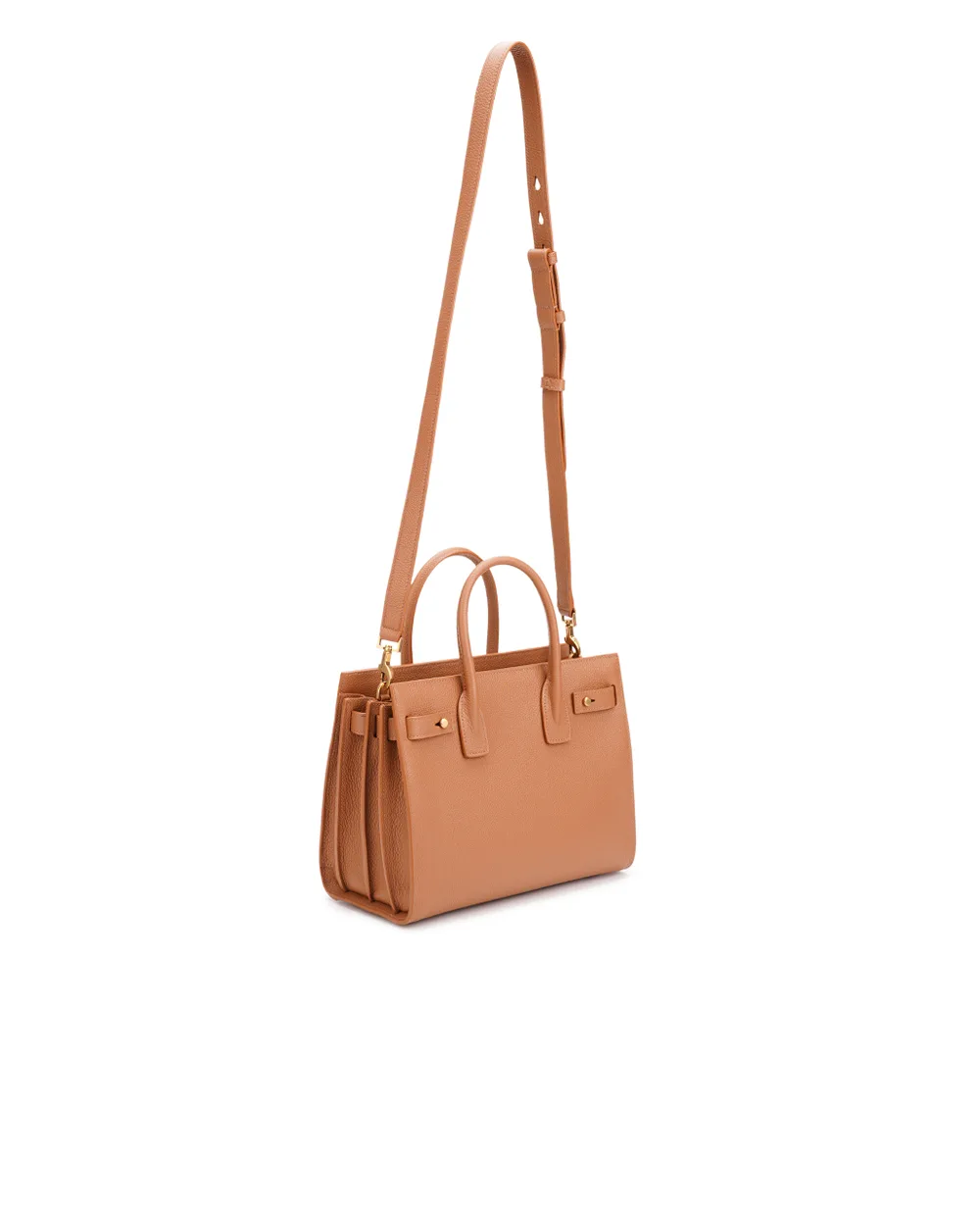 Кожаная сумка Sac De Jour Small Saint Laurent 717448-DTI0W, коричневый цвет • Купить в интернет-магазине Kameron