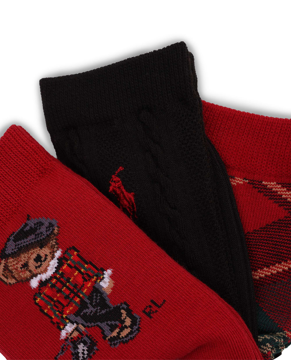 Детские носки Polo Bear (3 пары) Polo Ralph Lauren Kids 448927598001, разноцветный цвет • Купить в интернет-магазине Kameron
