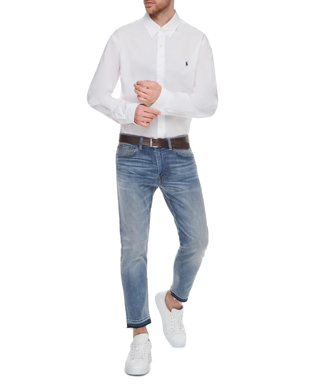 Рубашка Polo Ralph Lauren 710705269002, белый цвет • Купить в интернет-магазине Kameron