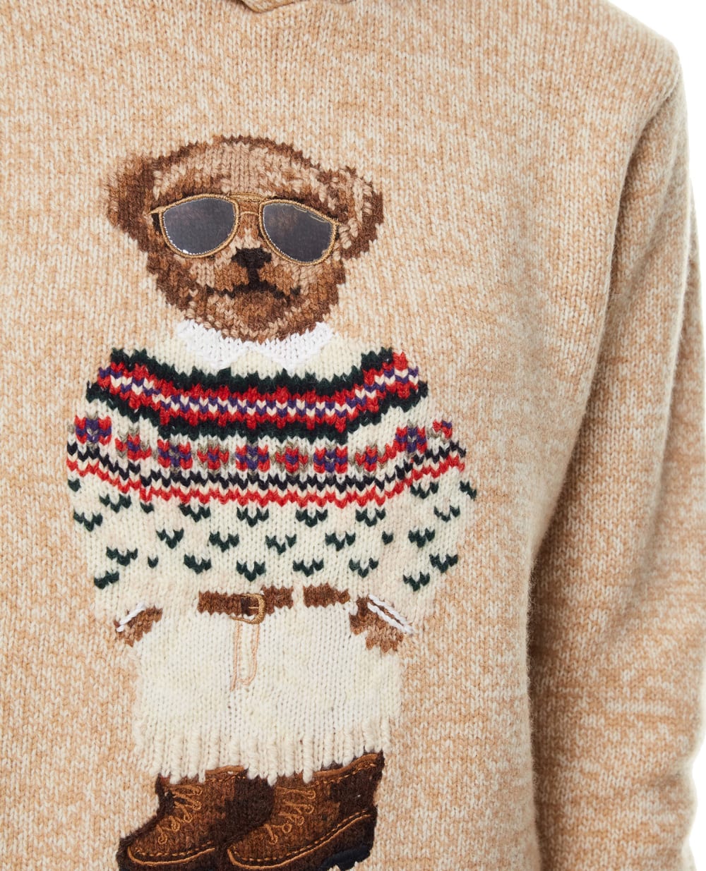 Шерстяной свитер Polo Ralph Lauren 211827804001, бежевый цвет • Купить в интернет-магазине Kameron