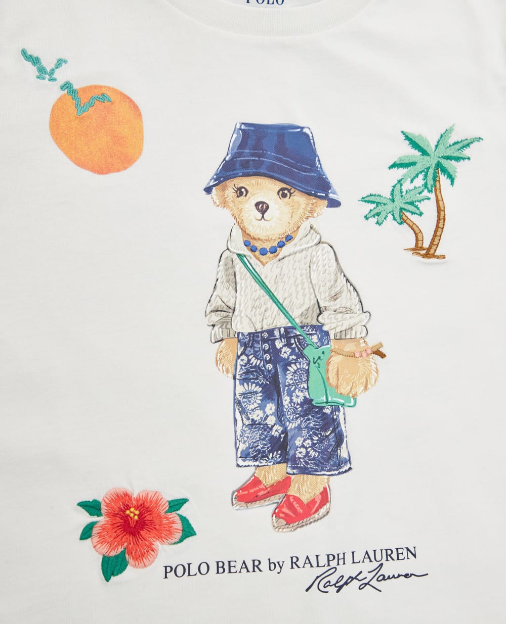 Детская футболка Polo Bear Polo Ralph Lauren Kids 313914367001, белый цвет • Купить в интернет-магазине Kameron