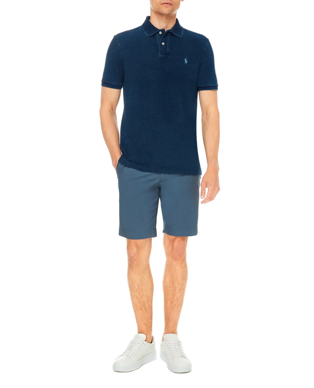 Поло Polo Ralph Lauren 710814416007, синий цвет • Купить в интернет-магазине Kameron