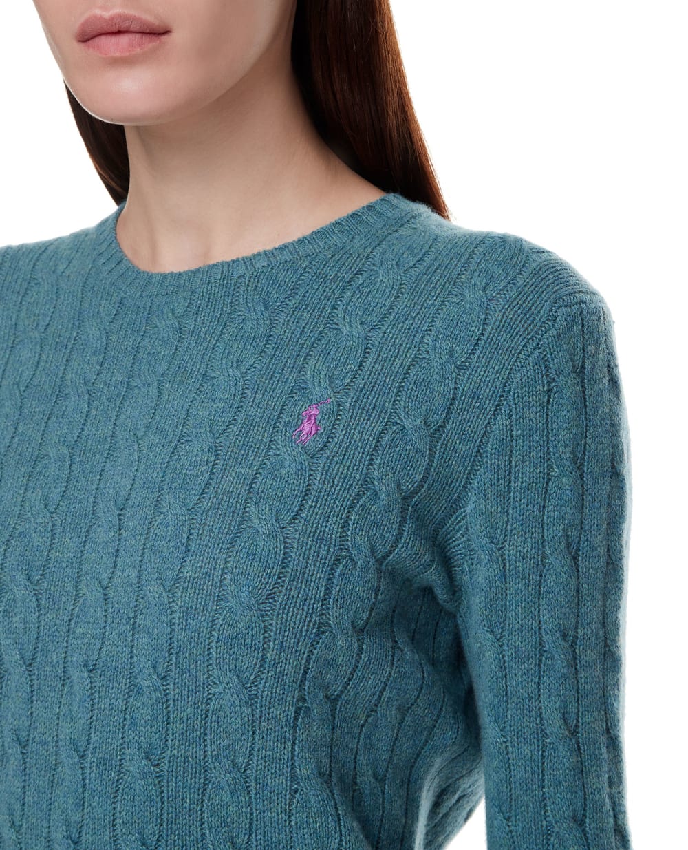 Шерстяной джемпер Polo Ralph Lauren 211525764079, голубой цвет • Купить в интернет-магазине Kameron