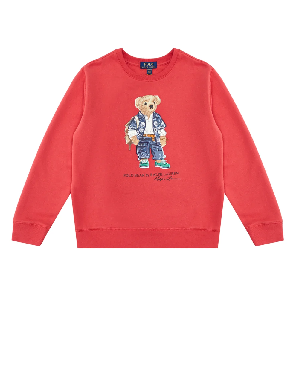 Детский свитшот Polo Bear Polo Ralph Lauren Kids 323920254001, красный цвет • Купить в интернет-магазине Kameron