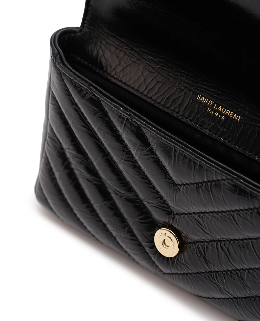 Шкіряна сумка College Mini Saint Laurent 779430-DZH07, чорний колір • Купити в інтернет-магазині Kameron