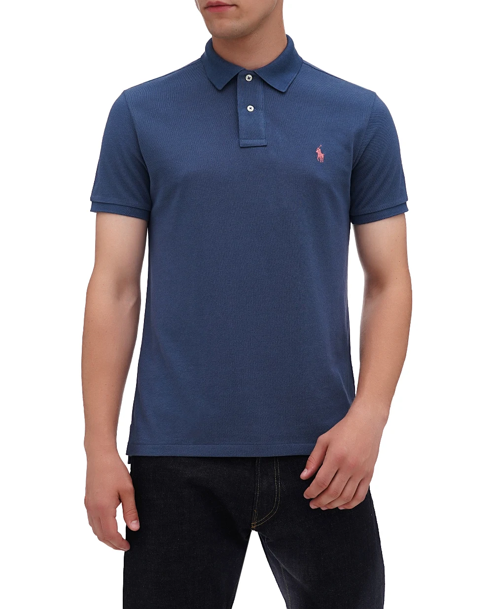 Поло Mesh Polo Ralph Lauren 710680784375, синий цвет • Купить в интернет-магазине Kameron
