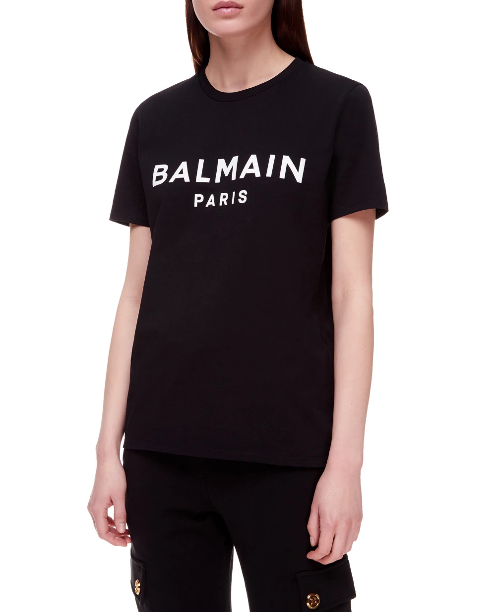 Футболка Balmain XF1EF000BB02, черный цвет • Купить в интернет-магазине Kameron