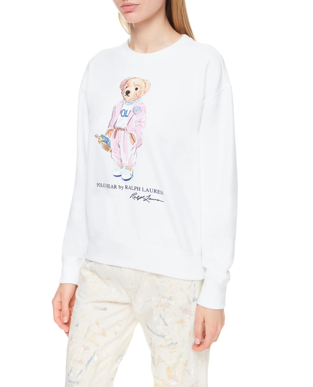 Свитшот Polo Ralph Lauren 211838099001, белый цвет • Купить в интернет-магазине Kameron