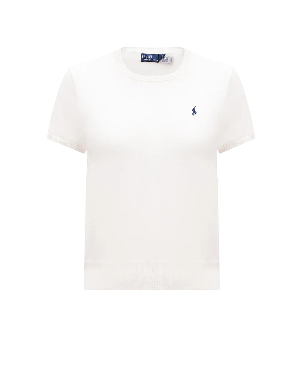 Джемпер с короткими рукавами Polo Ralph Lauren 211891673001, молочный цвет • Купить в интернет-магазине Kameron