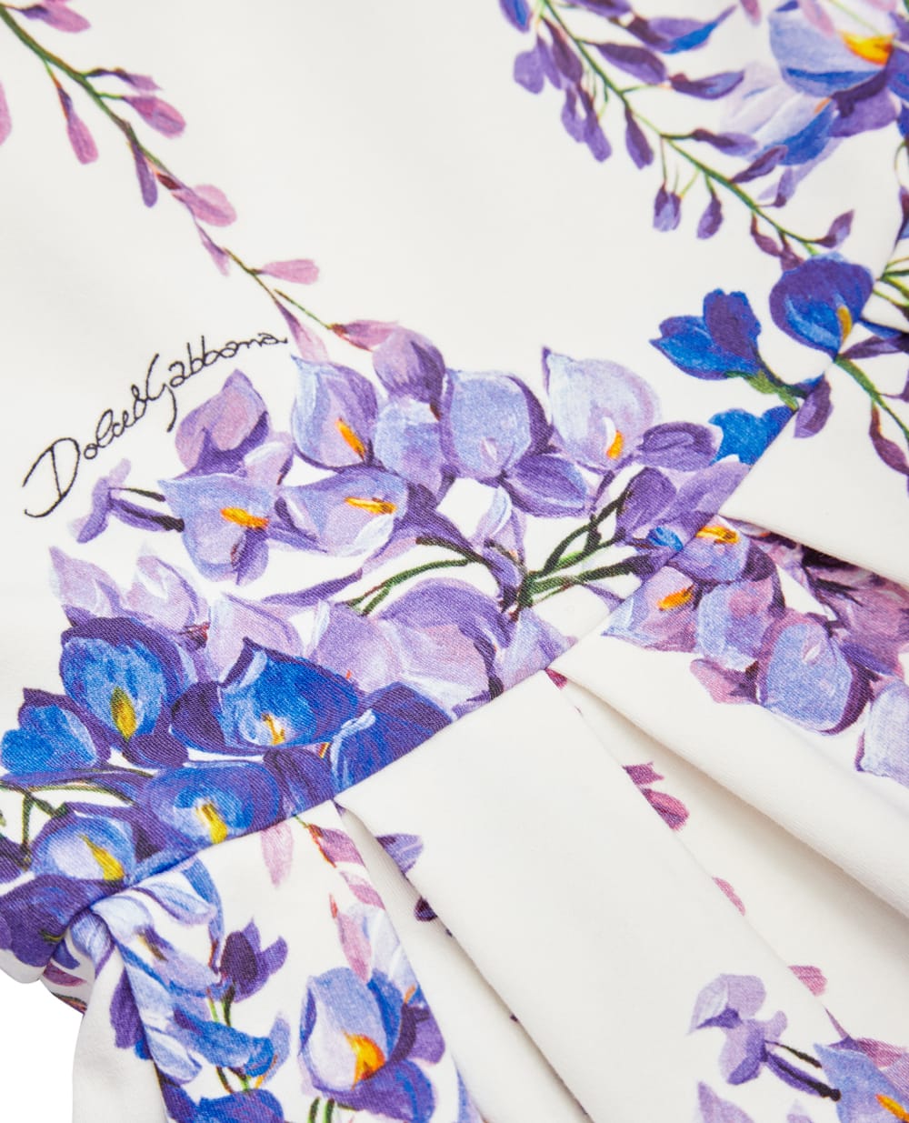 Детское платье Dolce&Gabbana Kids L2JD4C-FSGZ7, белый цвет • Купить в интернет-магазине Kameron