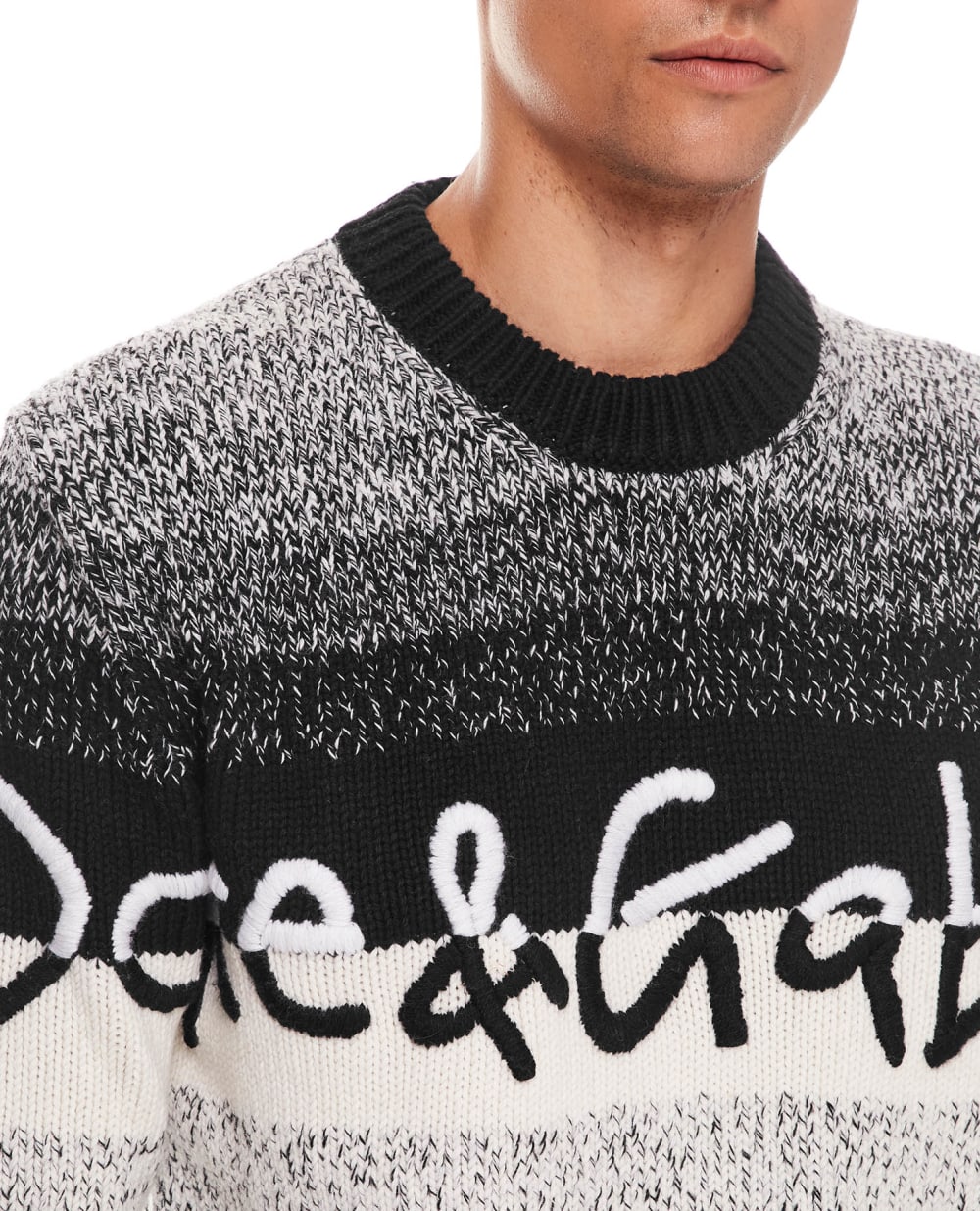 Шерстяной свитер Dolce&Gabbana GX525Z-JCMA9, разноцветный цвет • Купить в интернет-магазине Kameron