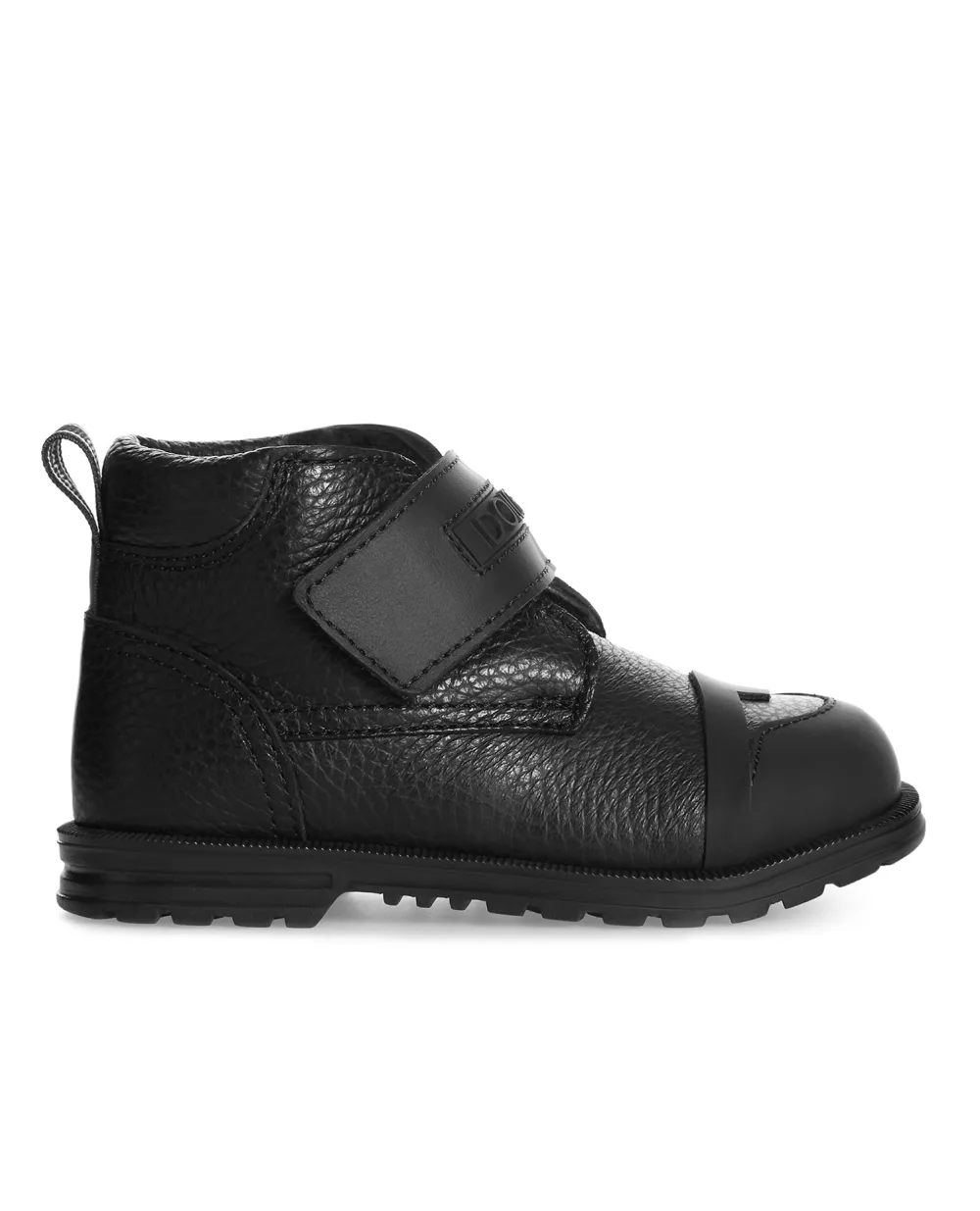 Кожаные ботинки Dolce&Gabbana Kids DL0067-AQ493, черный цвет • Купить в интернет-магазине Kameron