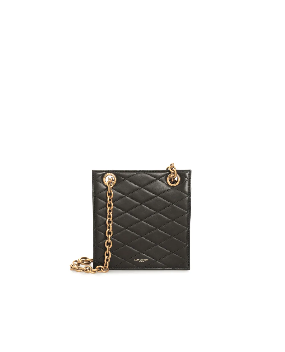Кожаная сумка Le Maillon Saint Laurent 672671-1EL07, черный цвет • Купить в интернет-магазине Kameron