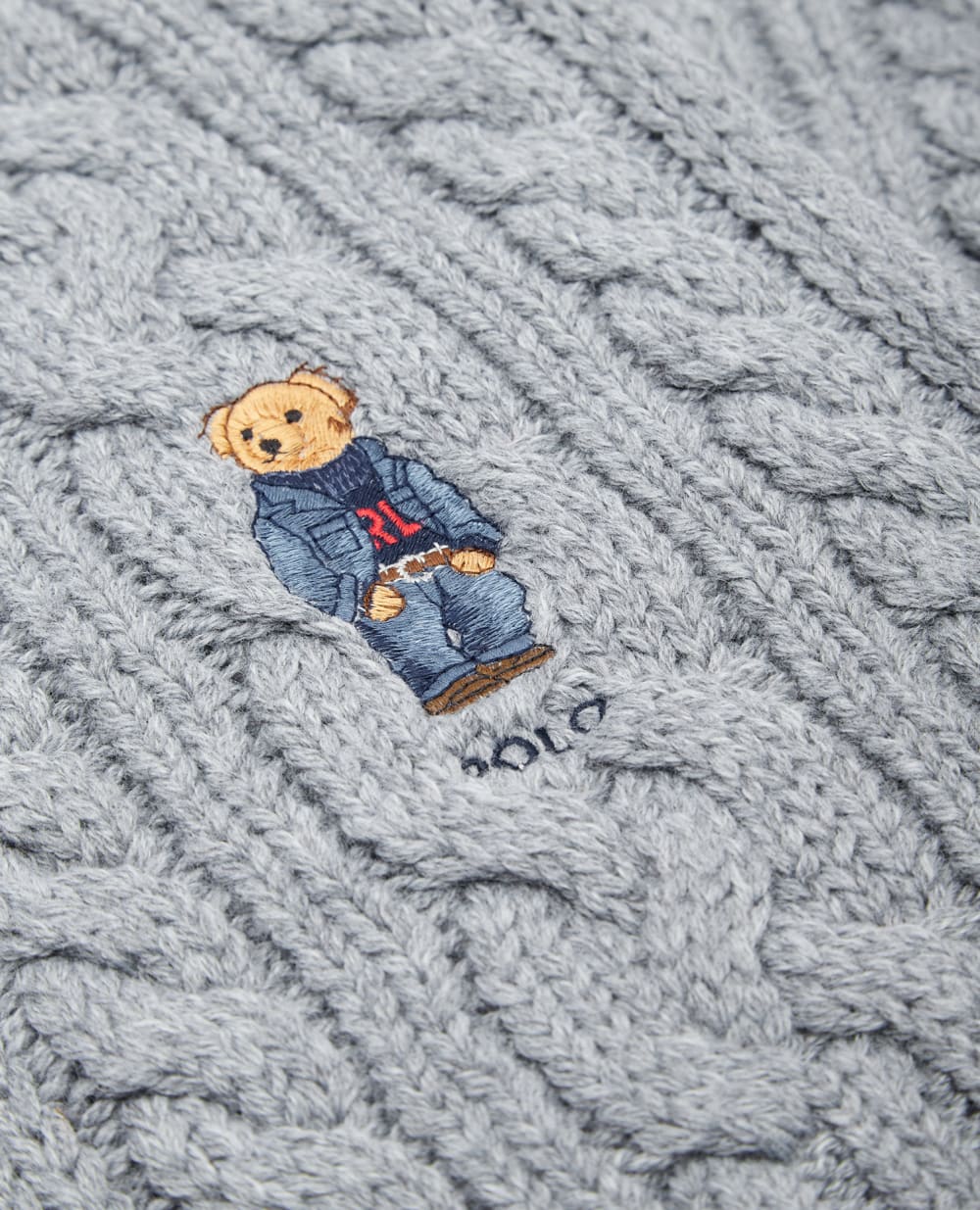 Шарф Polo Ralph Lauren 449853940006, серый цвет • Купить в интернет-магазине Kameron