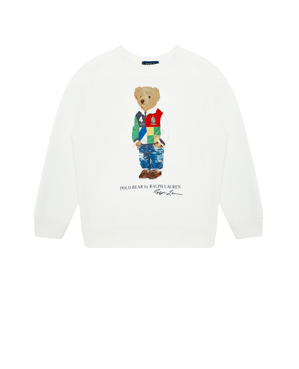 Свитшот Polo Ralph Lauren Kids 321836596002, белый цвет • Купить в интернет-магазине Kameron