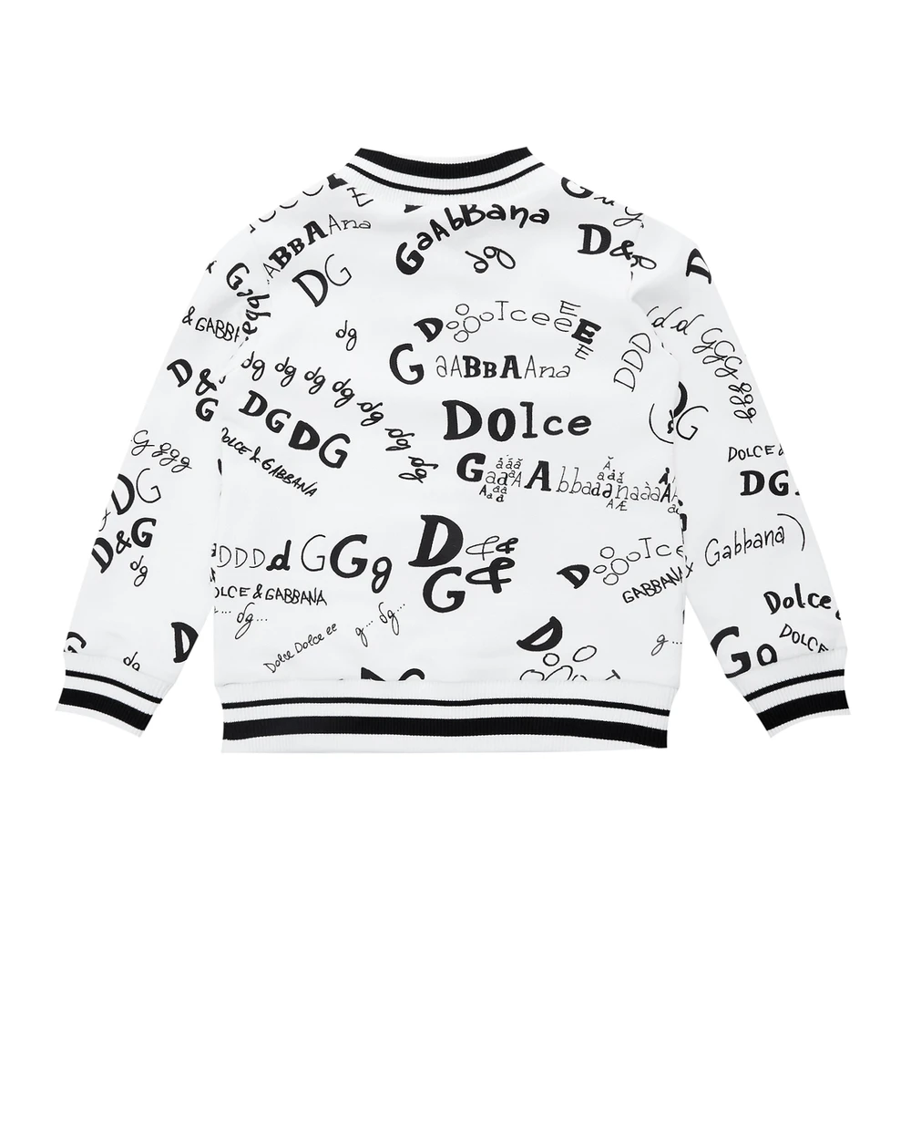 Спортивная кофта Dolce&Gabbana Kids L5JW1P-HS7D6-B, белый цвет • Купить в интернет-магазине Kameron