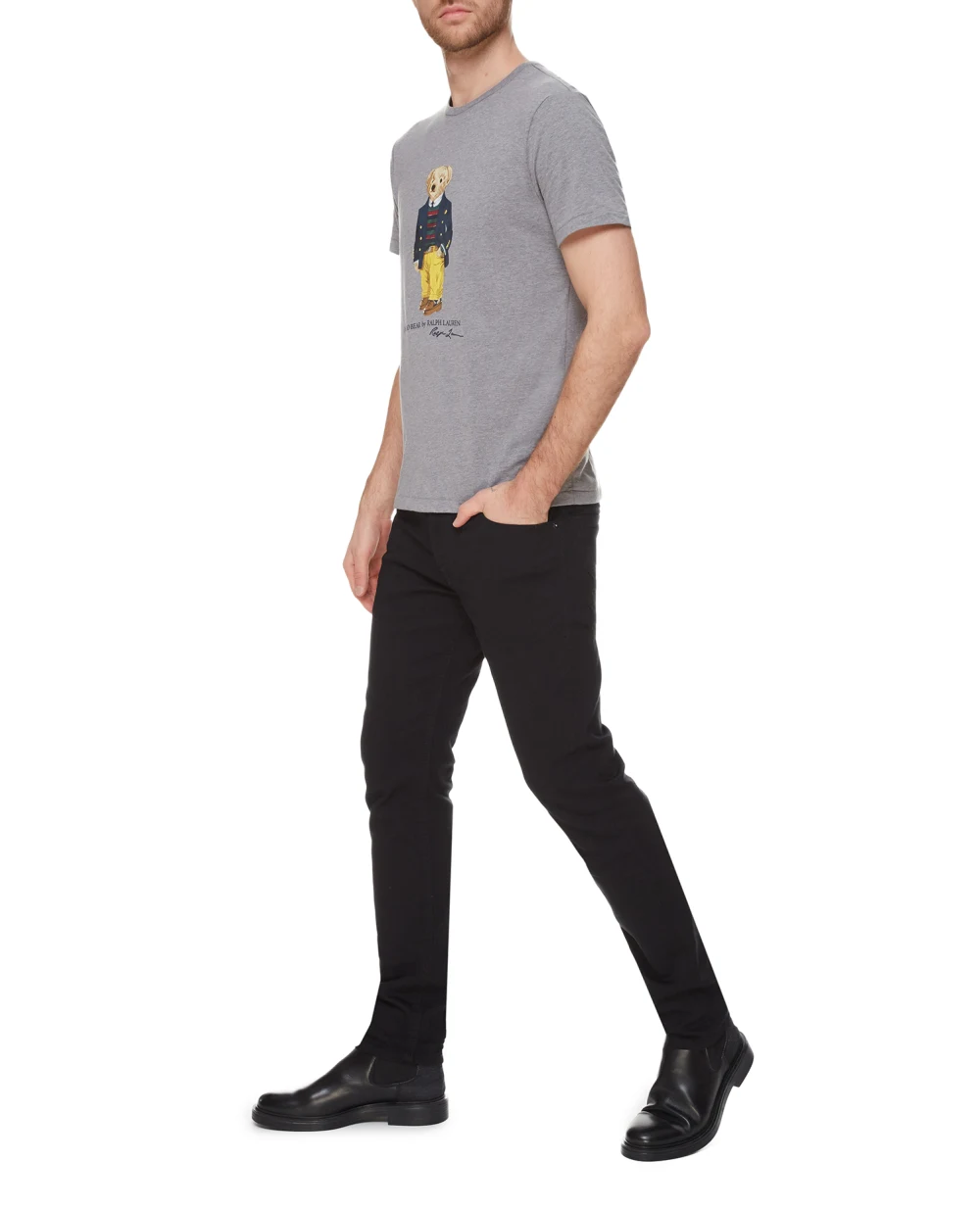 Футболка Polo Ralph Lauren 710853310004, серый цвет • Купить в интернет-магазине Kameron