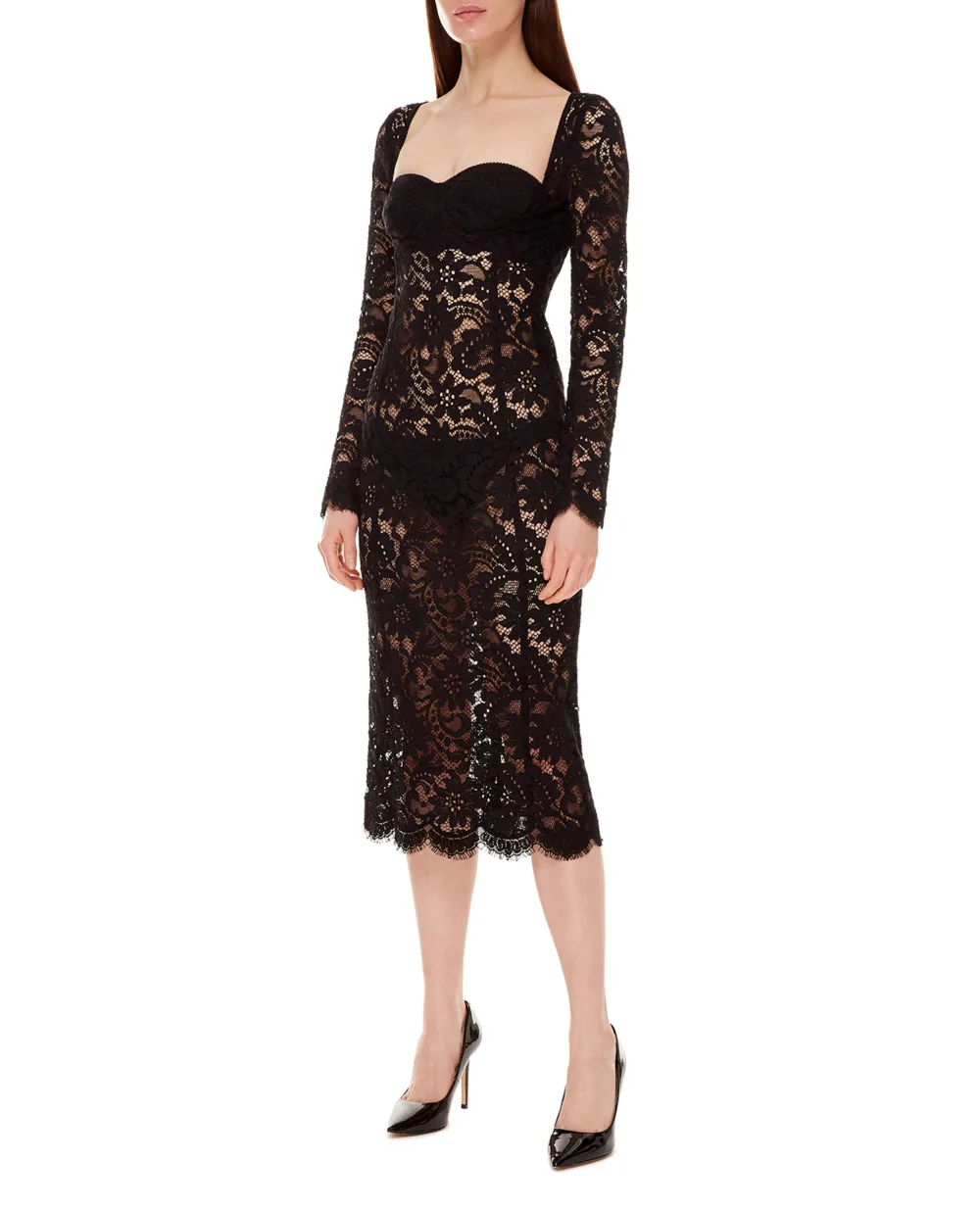 Платье Dolce&Gabbana F6ZB4T-FLM96, черный цвет • Купить в интернет-магазине Kameron