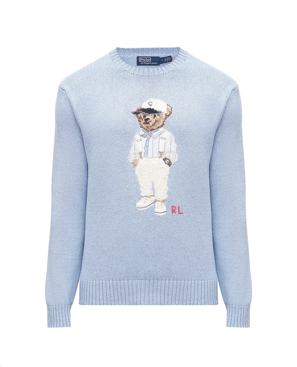 Свитер Polo Bear Polo Ralph Lauren 710941059001, голубой цвет • Купить в интернет-магазине Kameron