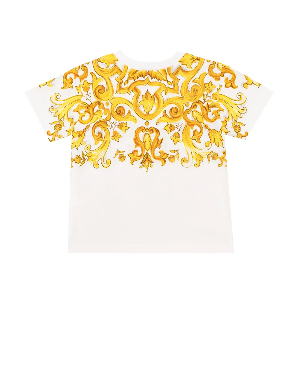 Детская футболка Dolce&Gabbana Kids L2JTKT-II7DS, белый цвет • Купить в интернет-магазине Kameron