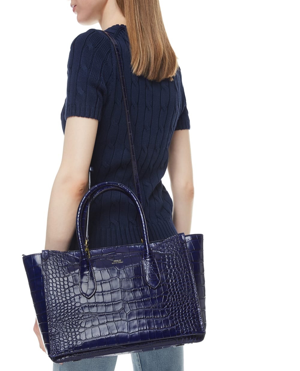 Кожаная сумка Polo Ralph Lauren 428827233002, синий цвет • Купить в интернет-магазине Kameron