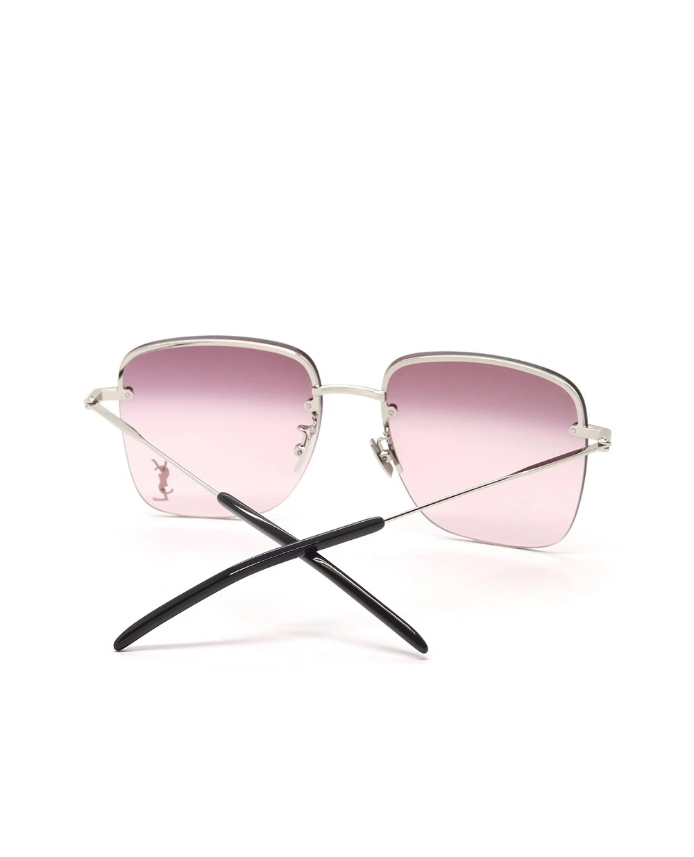 Солнцезащитные очки Saint Laurent SL 312 M-011, серебряный цвет • Купить в интернет-магазине Kameron