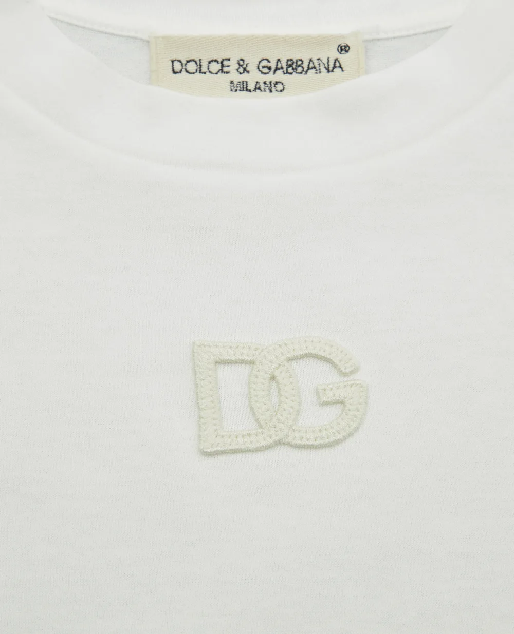 Детская футболка Dolce&Gabbana Kids L4JTEH-G7I0O-B, белый цвет • Купить в интернет-магазине Kameron