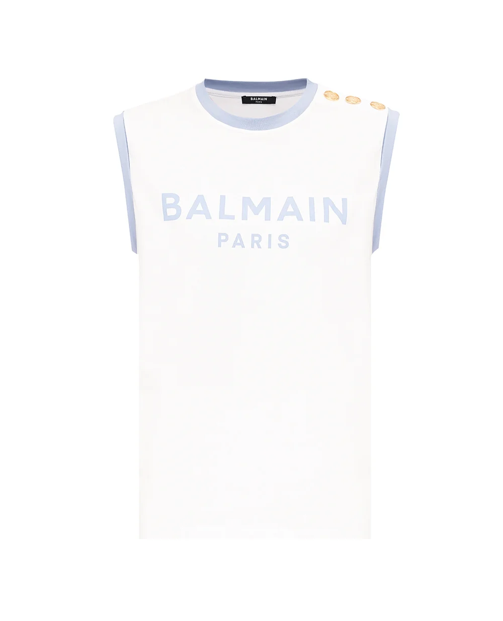 Майка Balmain CF1ED002BB02, белый цвет • Купить в интернет-магазине Kameron