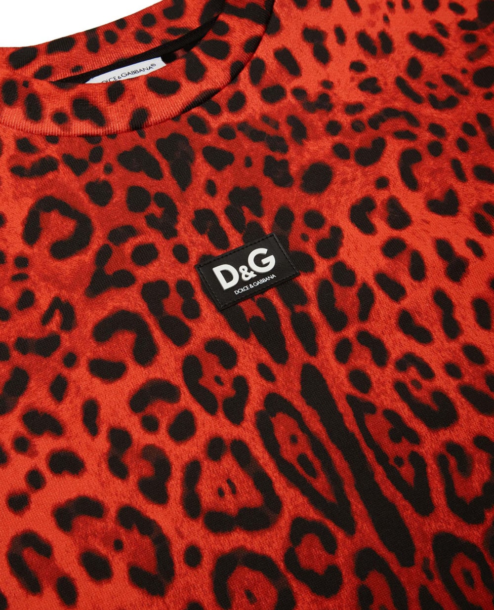 Свитшот Dolce&Gabbana Kids L5JD3P-HS7GN-B, красный/черный цвет • Купить в интернет-магазине Kameron