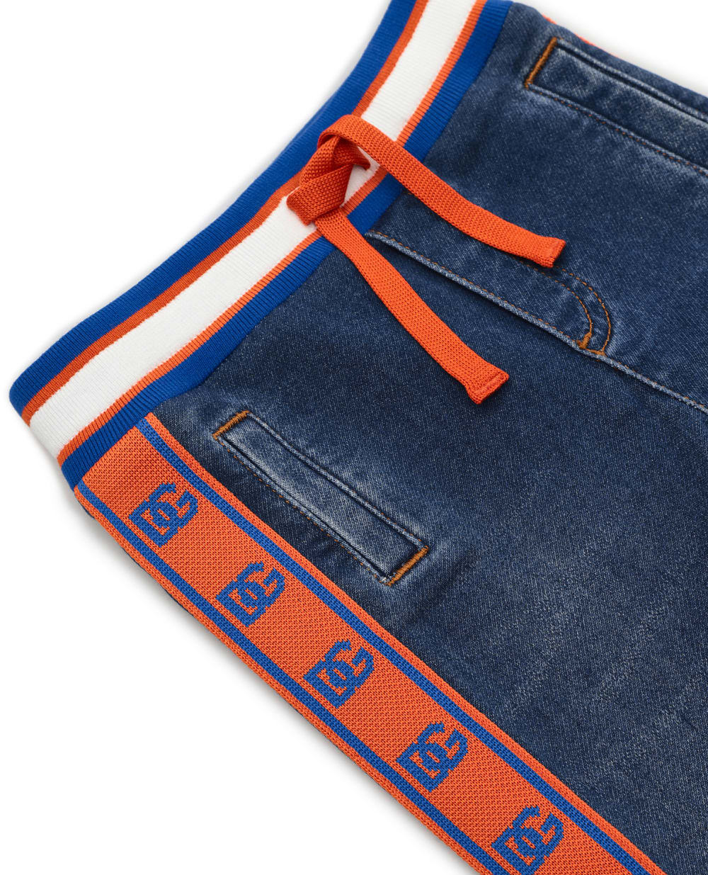 Детские спортивные брюки (костюм) Dolce&Gabbana Kids L1JPFY-G7E4Y, синий цвет • Купить в интернет-магазине Kameron