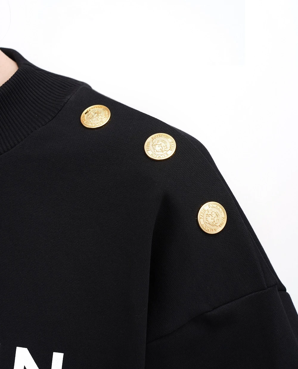 Свитшот Balmain DF1JO040BB02, черный цвет • Купить в интернет-магазине Kameron