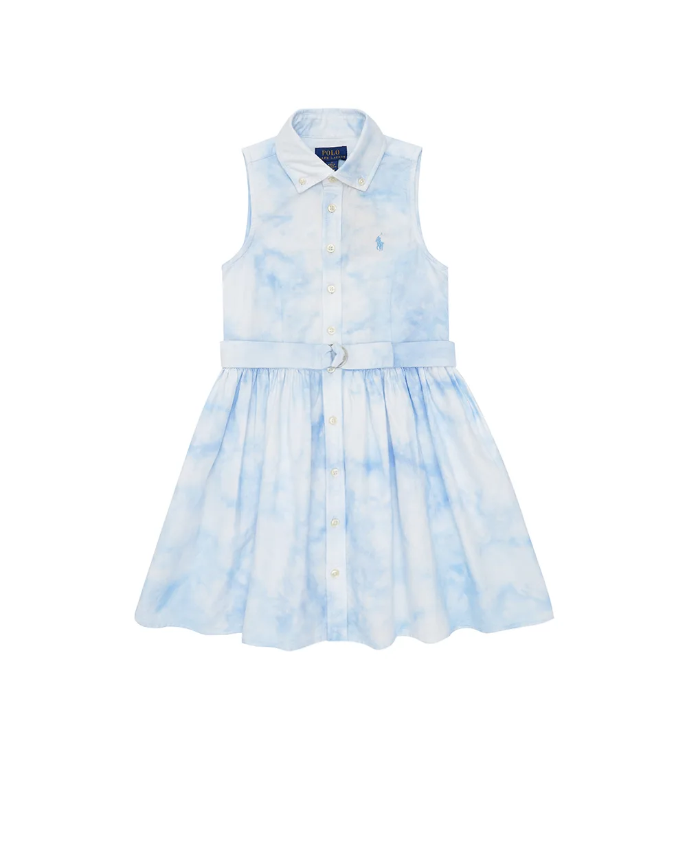Детское платье Polo Ralph Lauren Kids 313935647001, голубой цвет • Купить в интернет-магазине Kameron