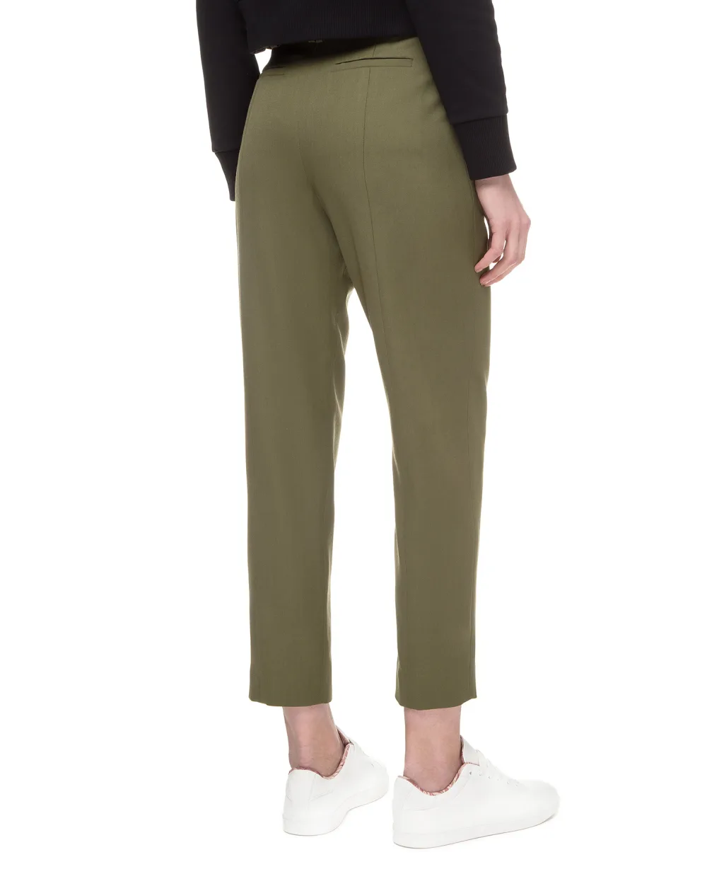 Шерстяные брюки Balmain TF15172167L, зеленый цвет • Купить в интернет-магазине Kameron