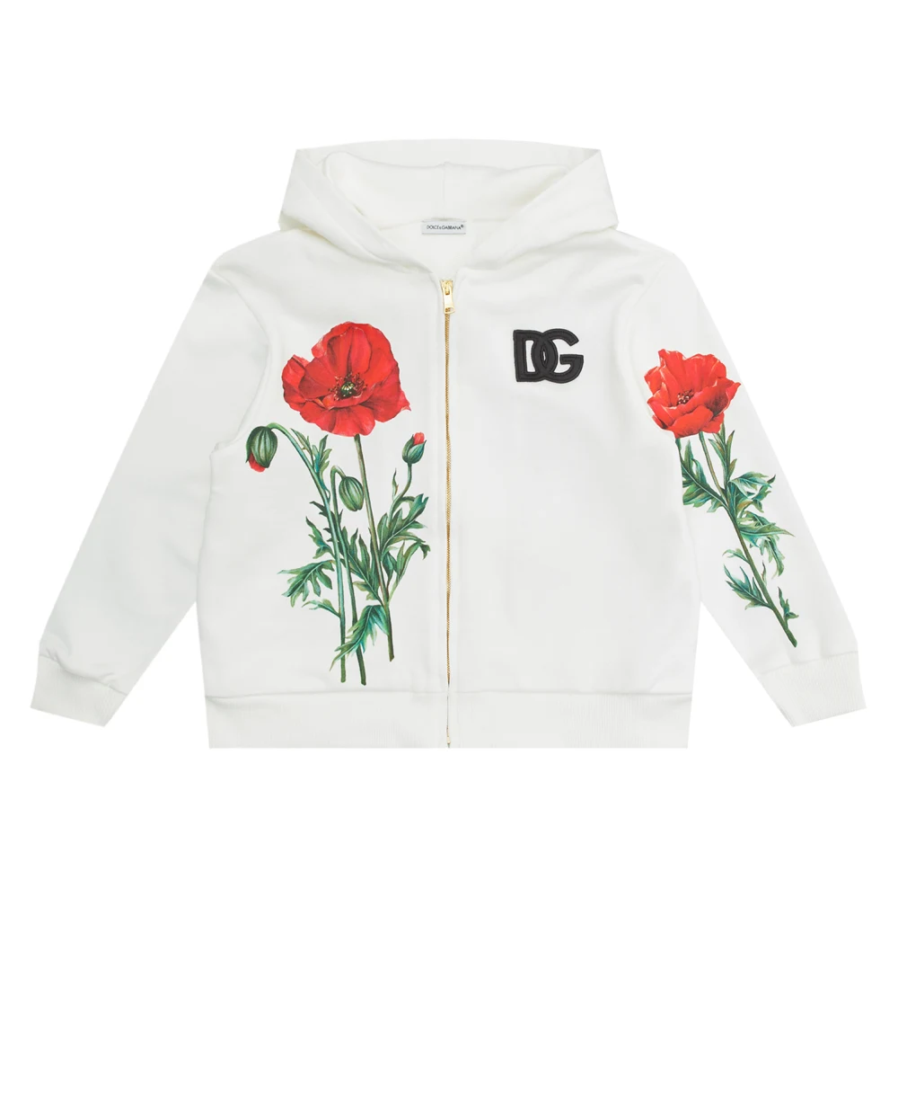 Детское худи (костюм) Dolce&Gabbana Kids L5JW8B-G7G9Q-B, белый цвет • Купить в интернет-магазине Kameron