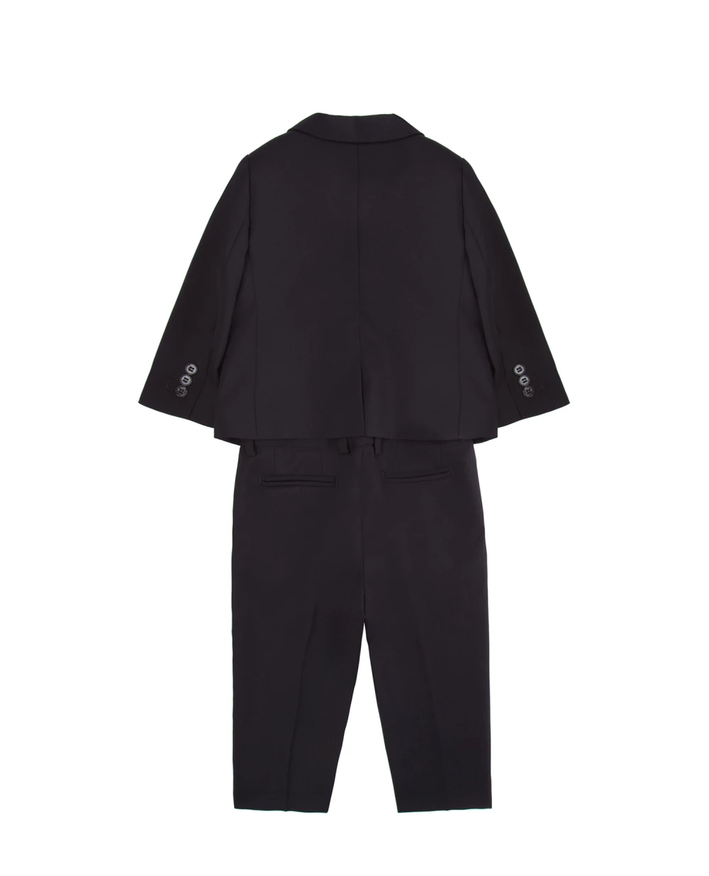 Детский шерстяной костюм (пиджак, брюки) Dolce&Gabbana Kids L11U52-FUBBG, черный цвет • Купить в интернет-магазине Kameron