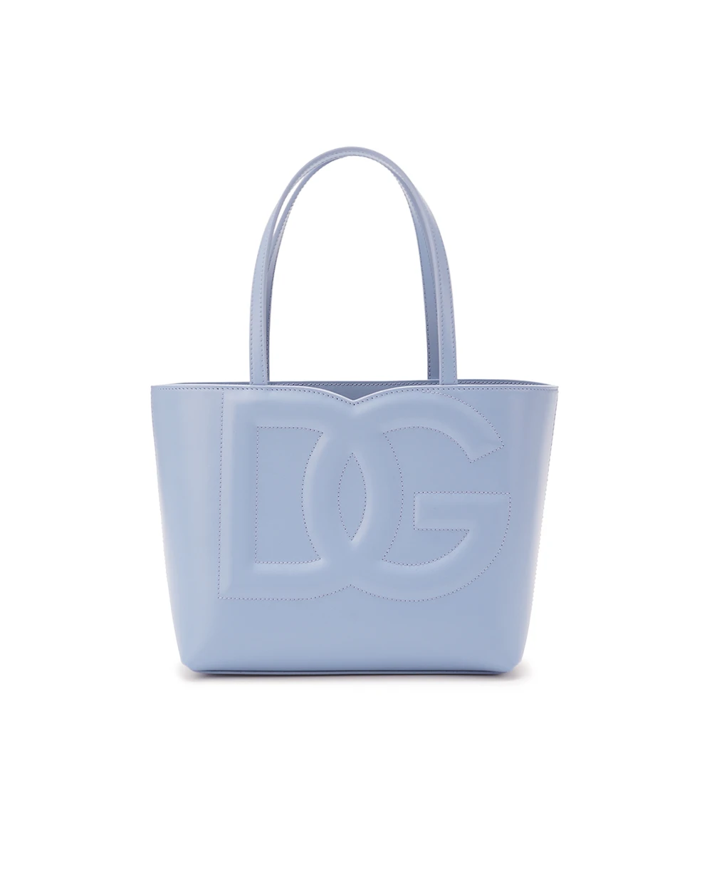 Кожаная сумка DG Logo Small Dolce&Gabbana BB7337-AW576, голубой цвет • Купить в интернет-магазине Kameron