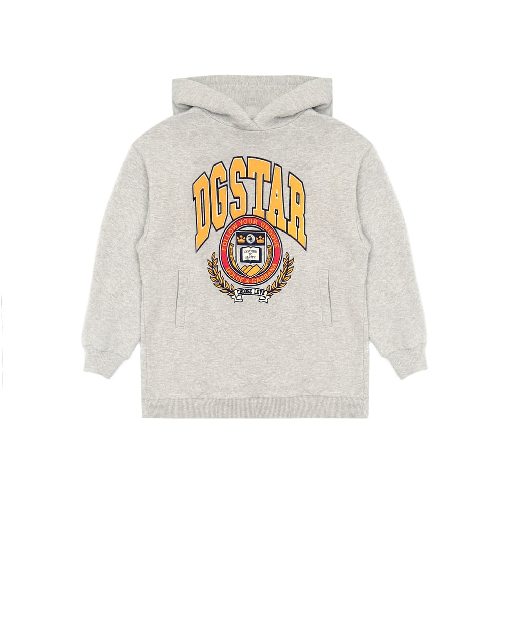 Детское худи Dolce&Gabbana Kids L5JW5A-G7BEC-B, серый цвет • Купить в интернет-магазине Kameron