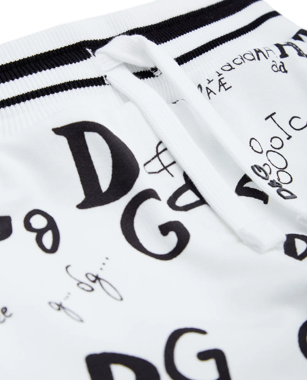Спортивные брюки Dolce&Gabbana Kids L5JP4A-HS7D6-B, белый цвет • Купить в интернет-магазине Kameron