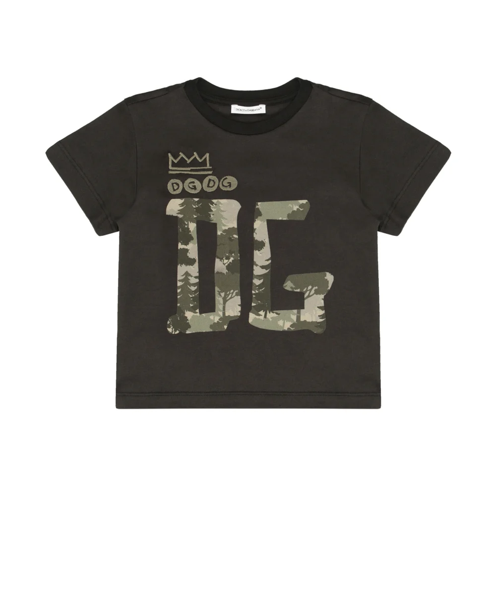 Футболка Dolce&Gabbana Kids L4JTBL-G7XOF-B, черный цвет • Купить в интернет-магазине Kameron