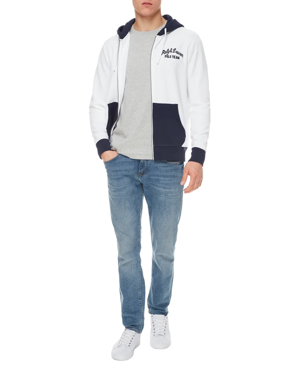 Худи Polo Ralph Lauren 710835949001, белый цвет • Купить в интернет-магазине Kameron