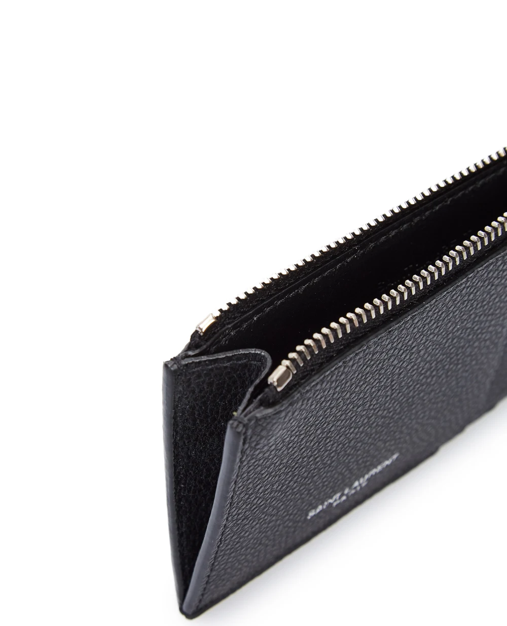 Кожаная визитница Saint Laurent 631992-B680N, черный цвет • Купить в интернет-магазине Kameron