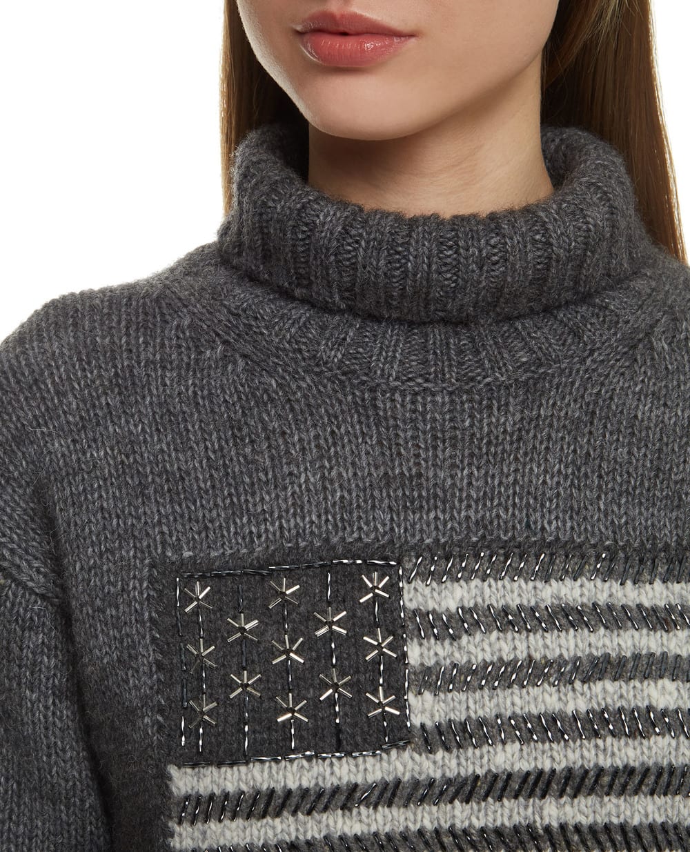 Шерстяной свитер Polo Ralph Lauren 211815108001, серый цвет • Купить в интернет-магазине Kameron