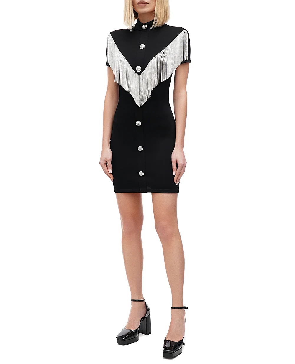 Платье Balmain CF1R7211JE44, черный цвет • Купить в интернет-магазине Kameron