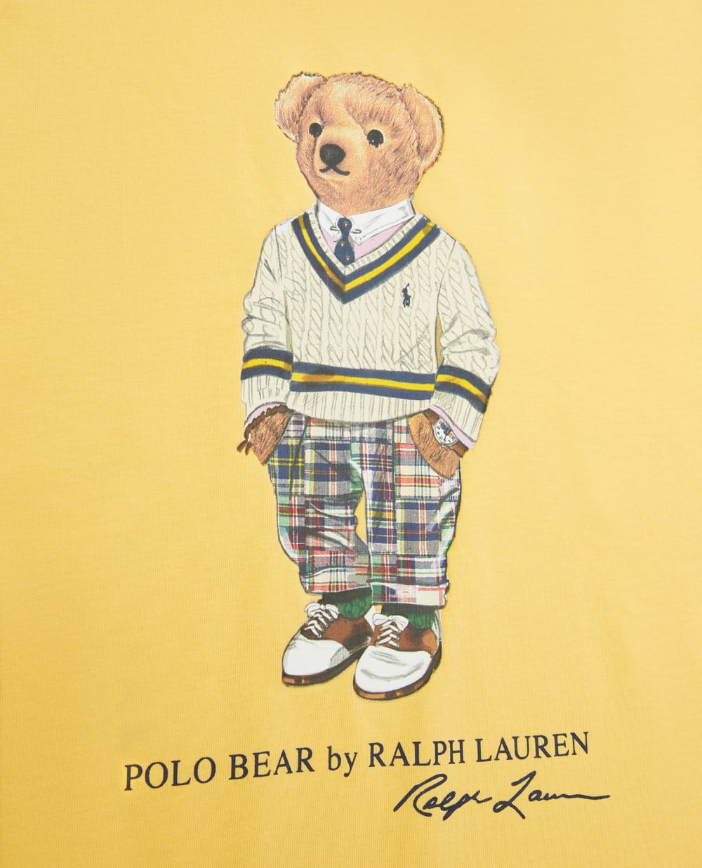 Детская футболка Polo Bear Polo Ralph Lauren Kids 320853828016, желтый цвет • Купить в интернет-магазине Kameron