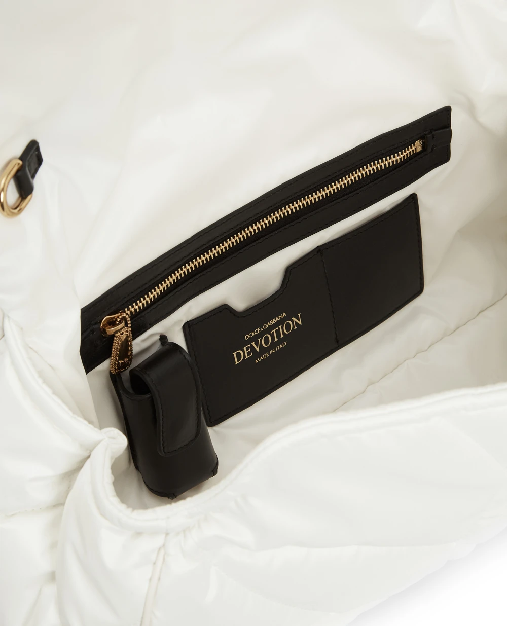 Сумка Devotion Dolce&Gabbana BB6992-AQ057, белый цвет • Купить в интернет-магазине Kameron