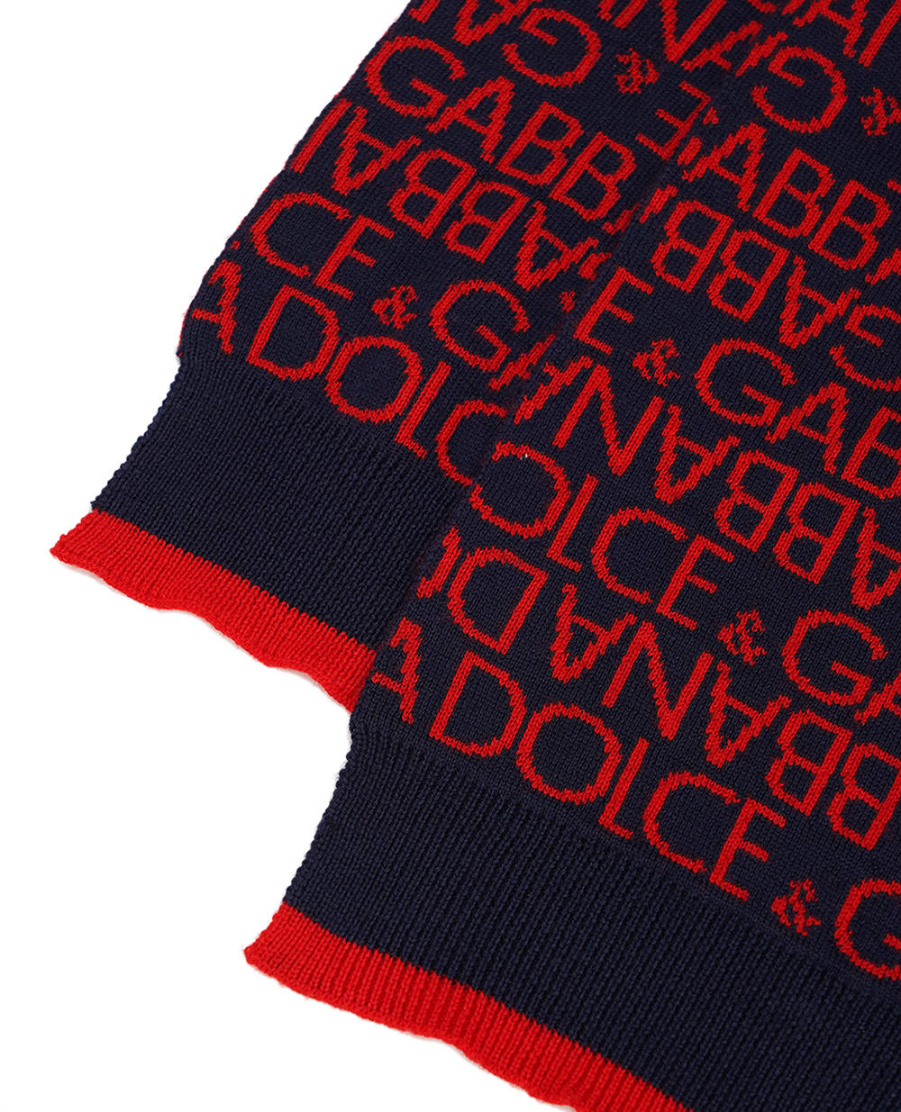 Детский шарф Dolce&Gabbana Kids LBKAD6-JCVW1, темно-синий цвет • Купить в интернет-магазине Kameron