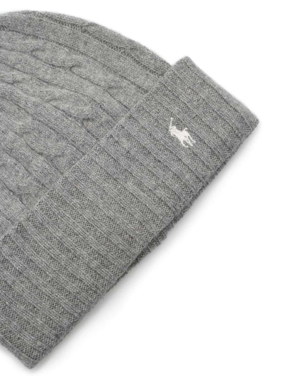 Шерстяная шапка Polo Ralph Lauren 455858396002, серый цвет • Купить в интернет-магазине Kameron
