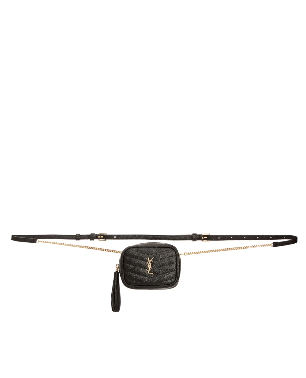 Кожаная сумка  Baby Lou Saint Laurent 657495-1GF01, черный цвет • Купить в интернет-магазине Kameron