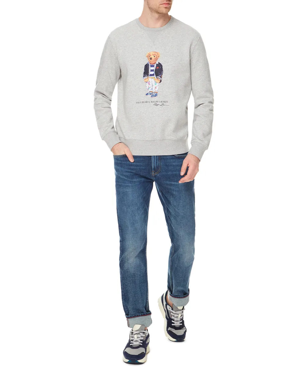 Свитшот Polo Ralph Lauren 710853308008, серый цвет • Купить в интернет-магазине Kameron